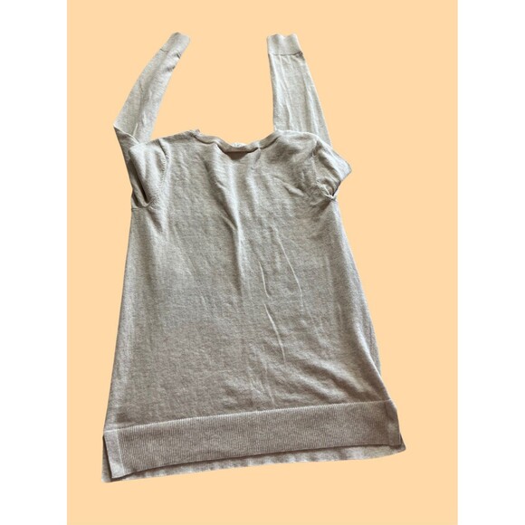 LOFT Holiday Kissing Reindeer Hearts 100% Cotton Lightweight Sweater Winter M - Picture 2 of 7